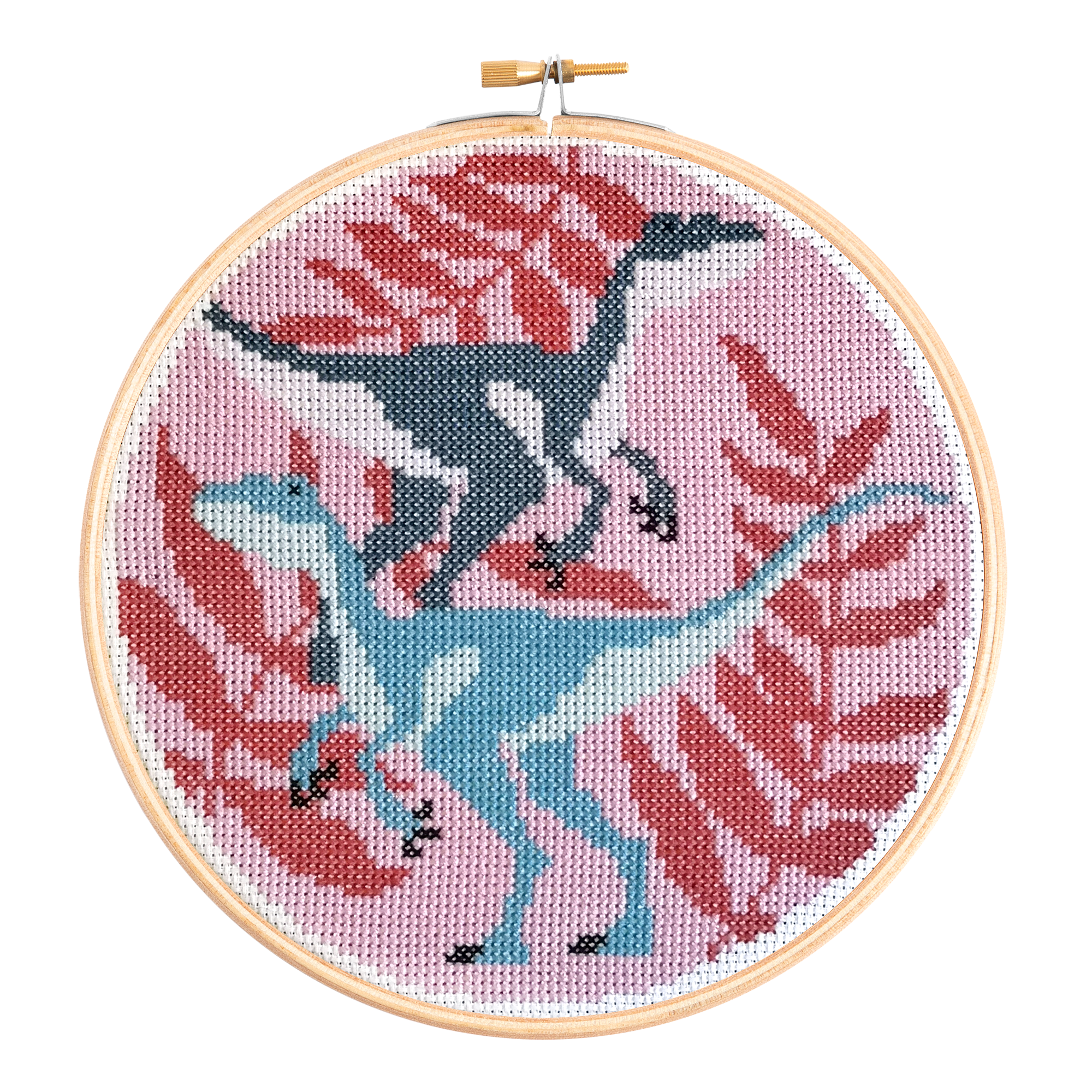 Velociraptors Cross Stitch Kit