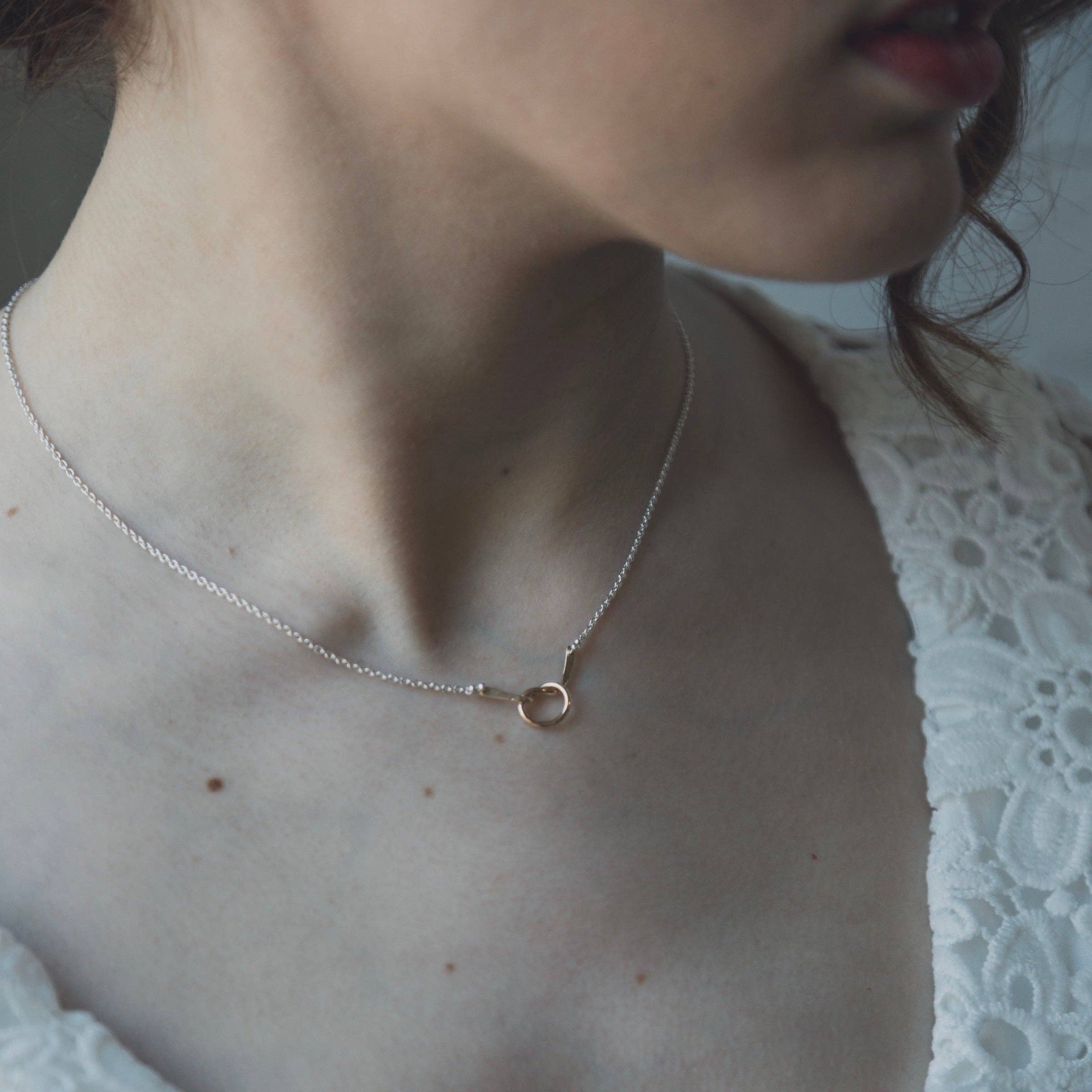 Loveknot Necklace: 14k Yellow Gold Fill