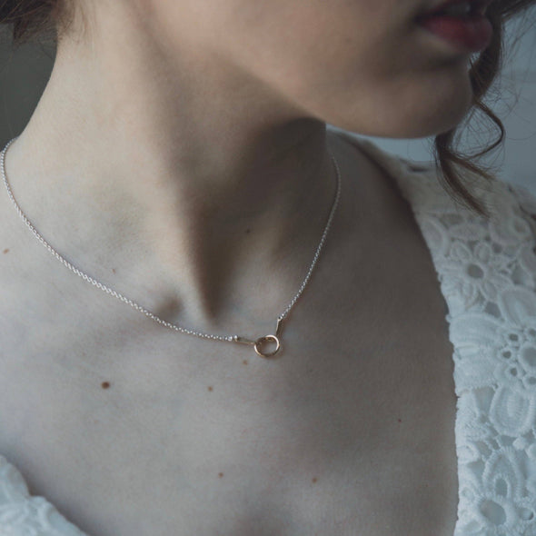 Loveknot Necklace: 14k Rose Gold Fill