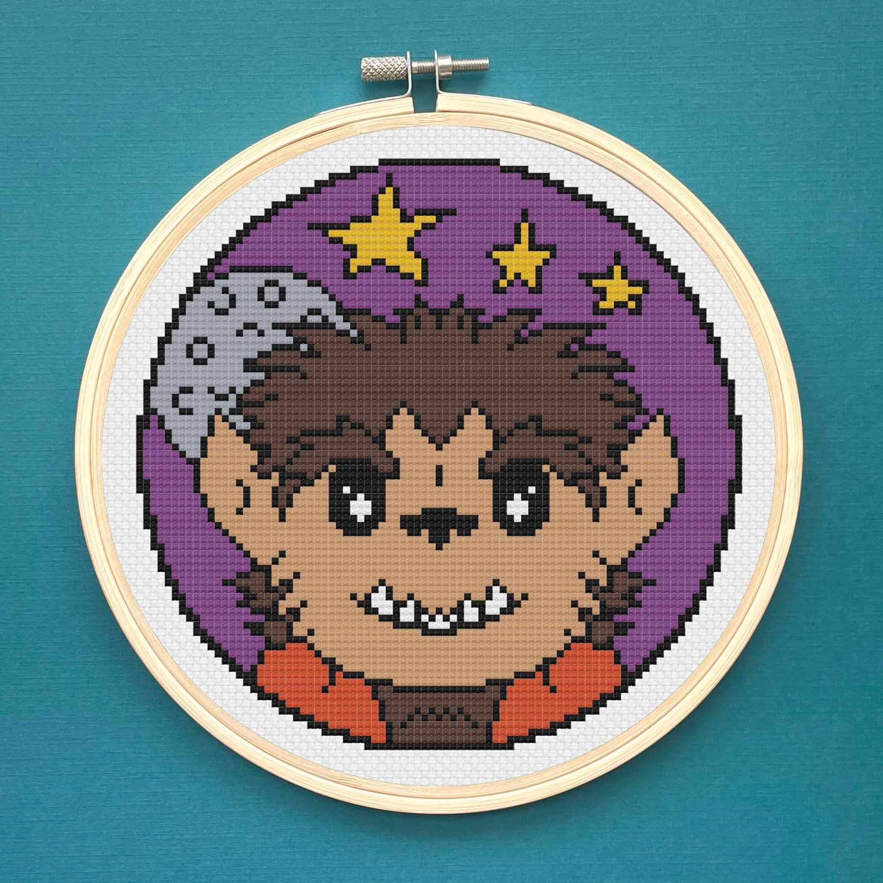 Wolf Boy Monster Cross Stitch Kit