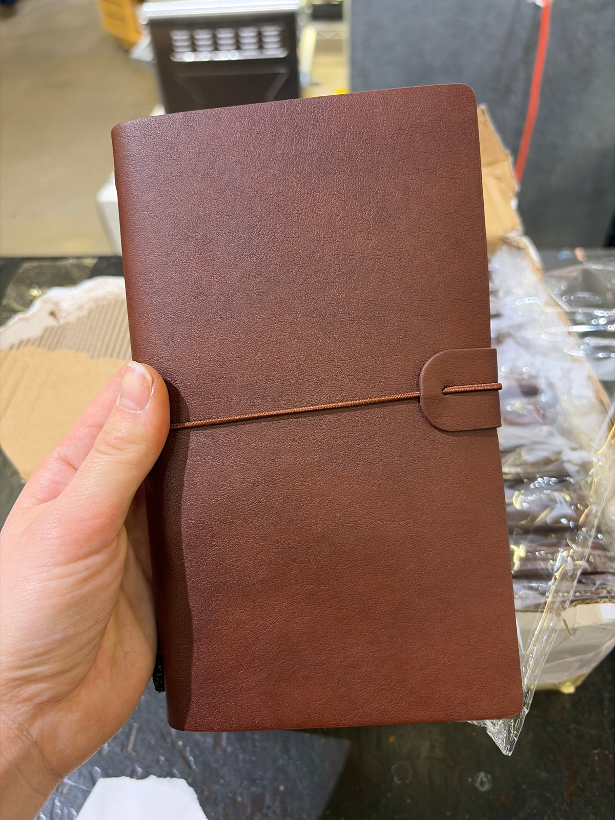 Leather notebook (no brand)