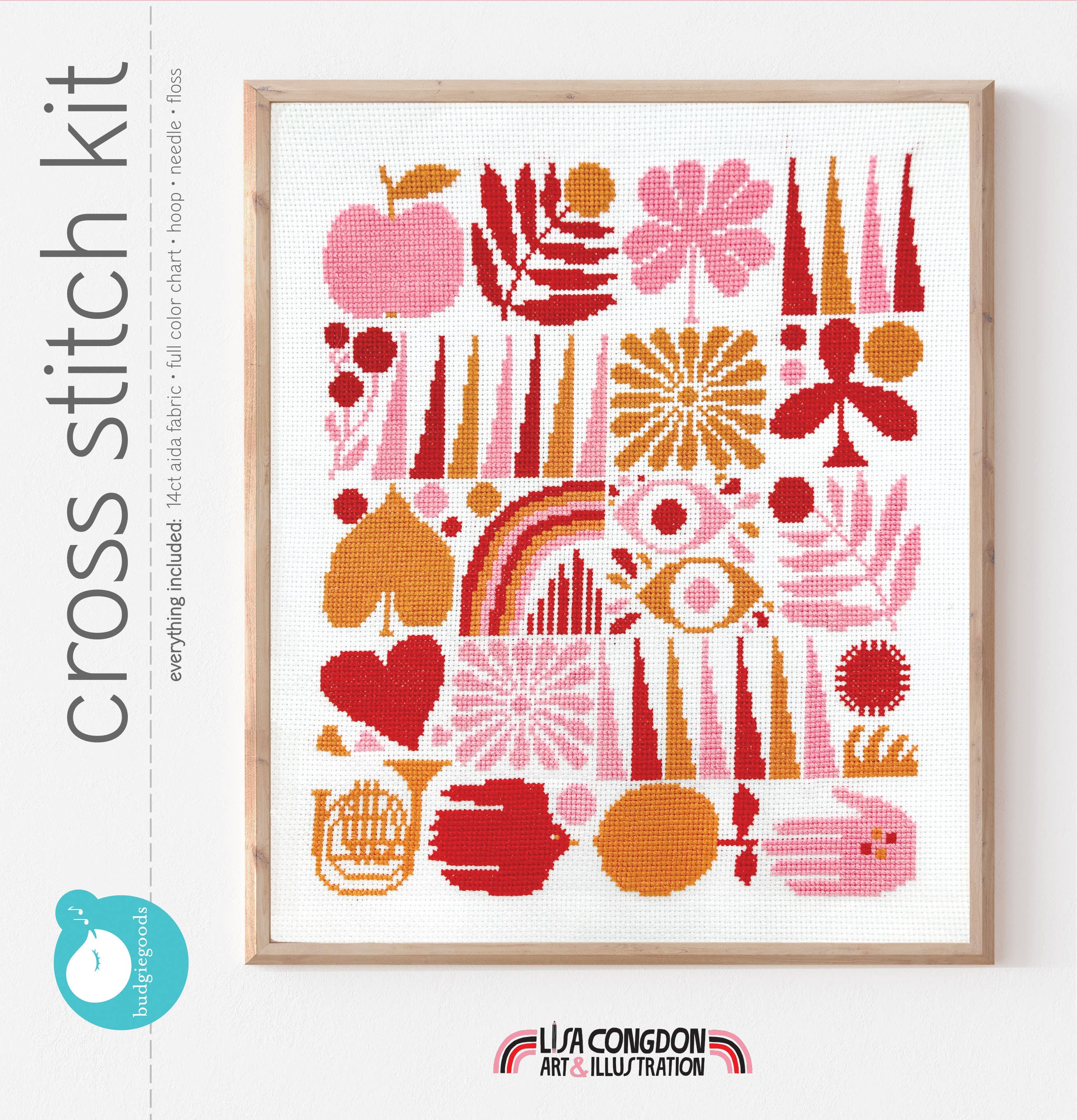 Harvest Grid Cross Stitch Kit