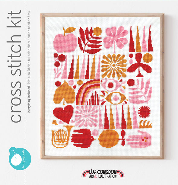 Harvest Grid Cross Stitch Kit