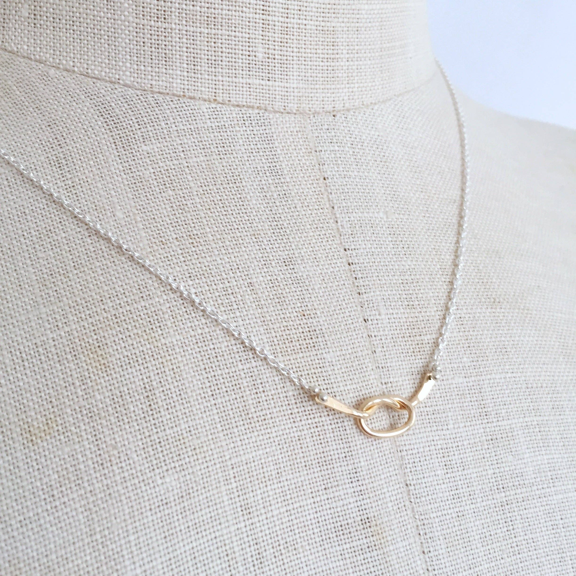 Loveknot Necklace: 14k Yellow Gold Fill