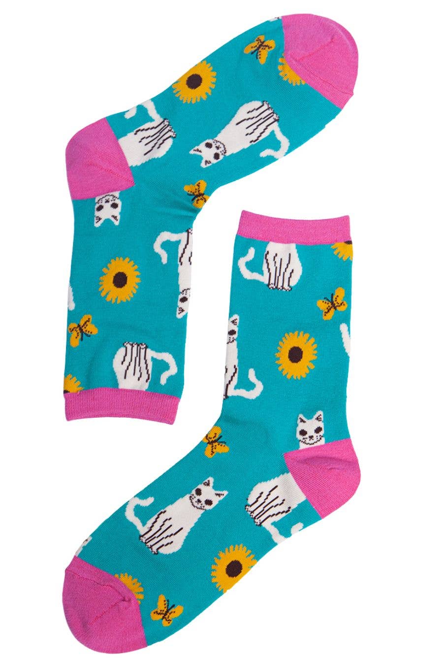 Womens Cat Socks Bamboo Ankle Socks Novelty Animal Sock