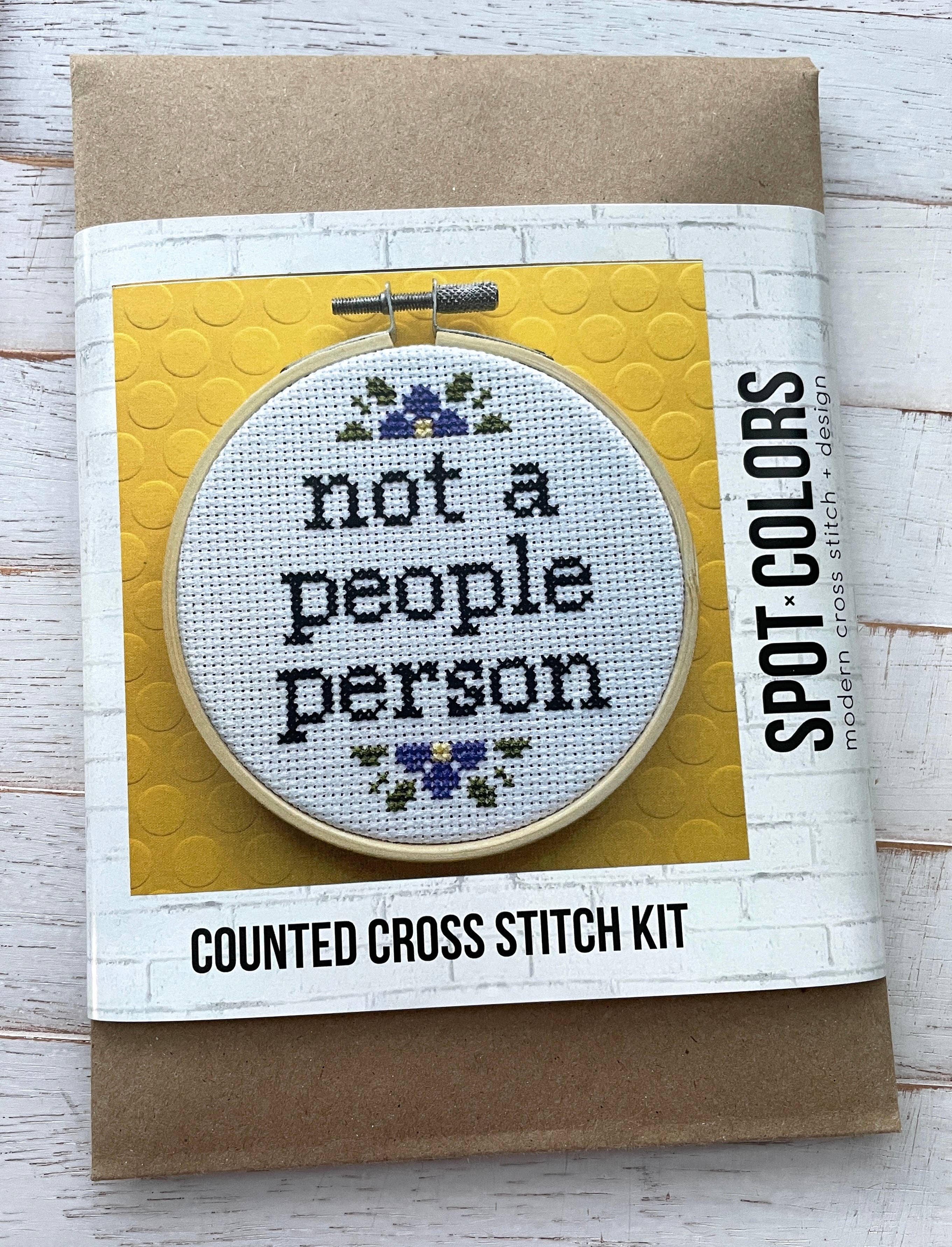 Not a People Person Cross Stitch Kit