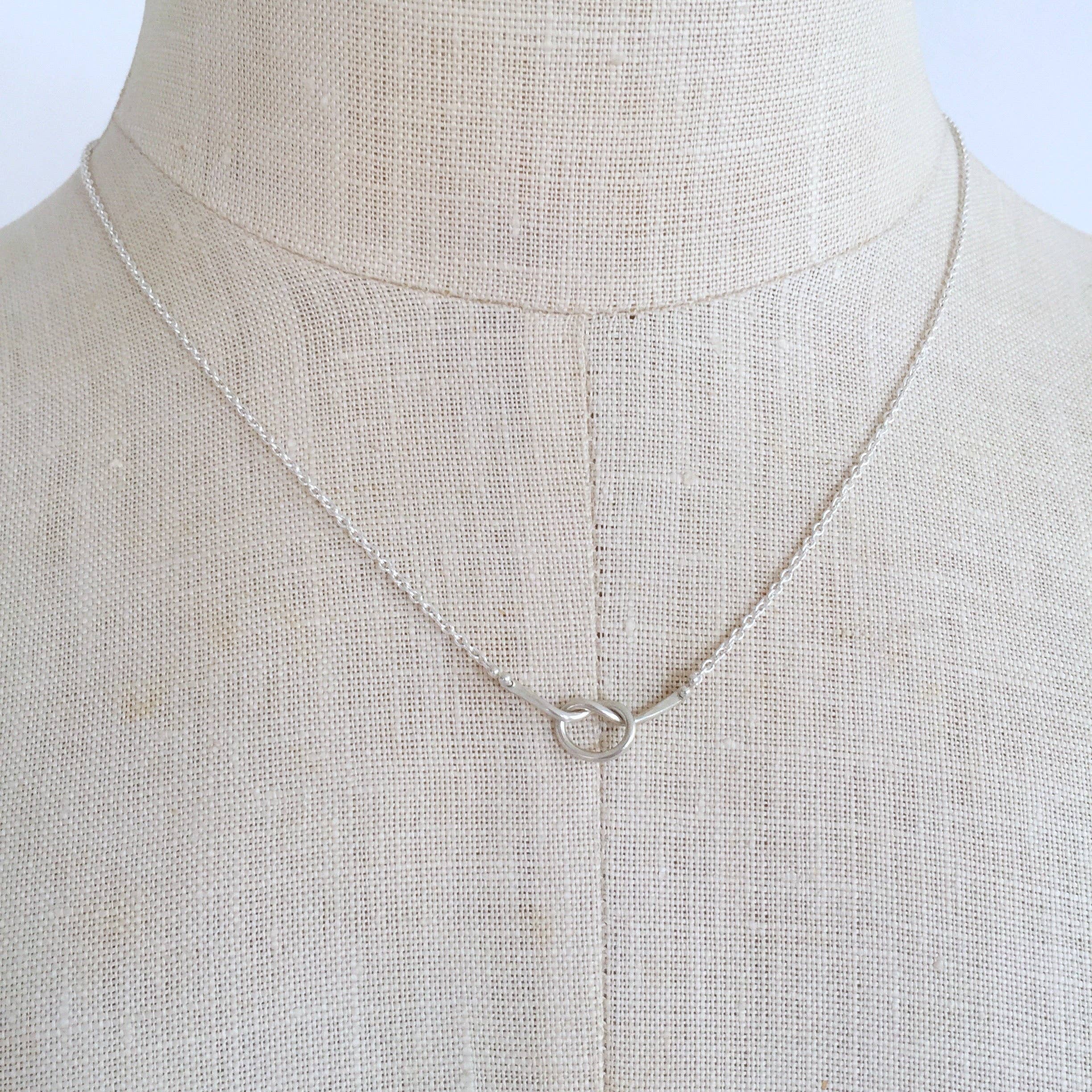 Loveknot Necklace: 14k Yellow Gold Fill