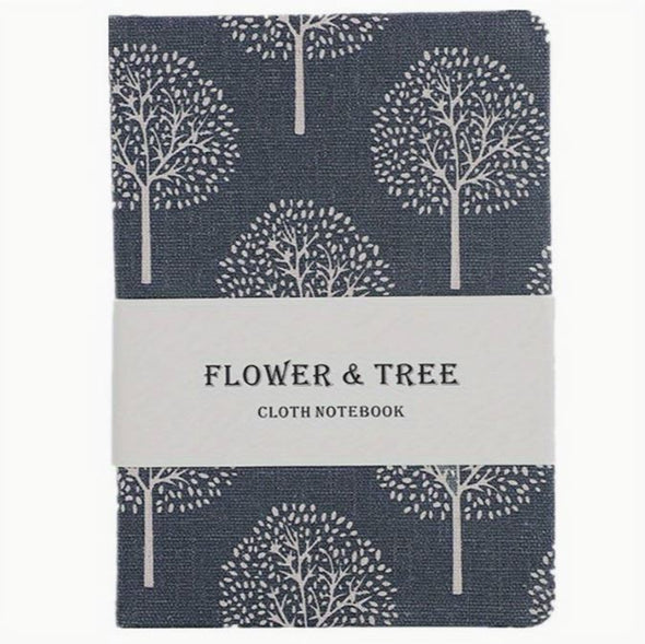 Flower & Tree Cloth Notebook