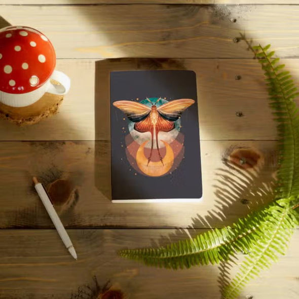 Cosmic Moth Layflat Notebook