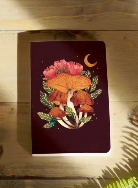 Midnight Mushroom Layflat Notebook