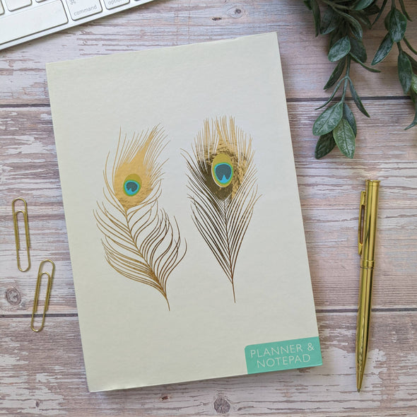 A5 Planner - Peacock Feathers