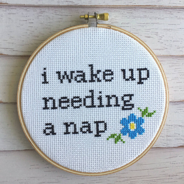 Wake Needing a Nap Stitch Kit