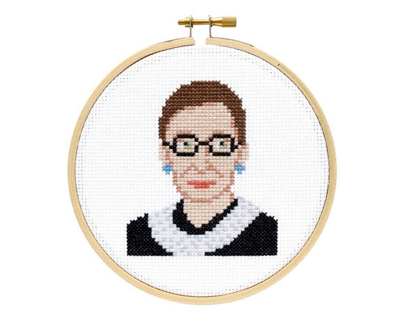 Ruth Bader Ginsburg Cross Stitch Kit