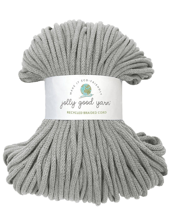 5mm Silverton Grey recycled cotton macrame cord (100m)