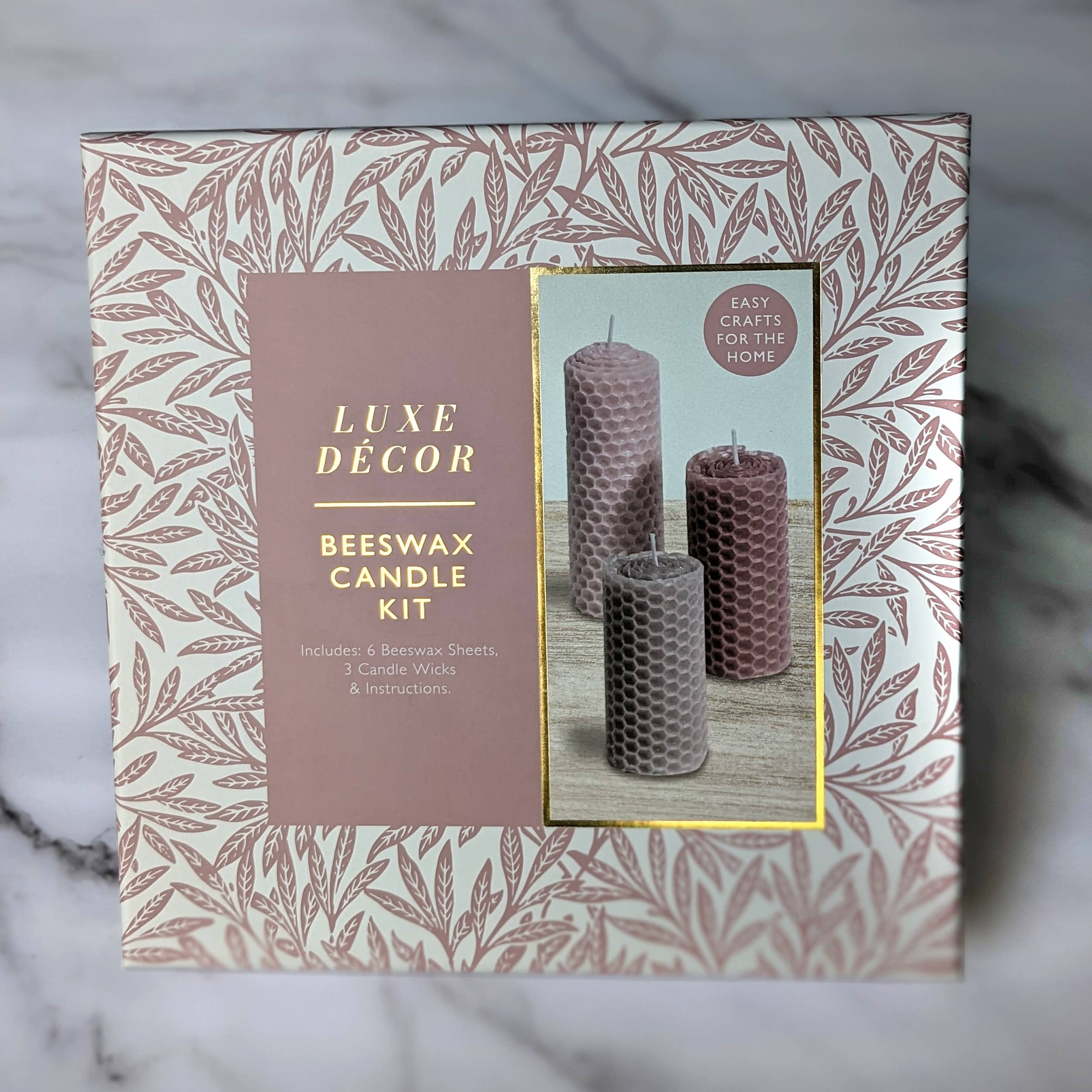 Luxe Decor Craft Kit - Beeswax Candles