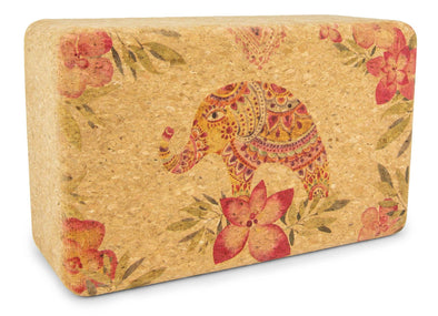 Tropical Vibes Cork Yoga Block