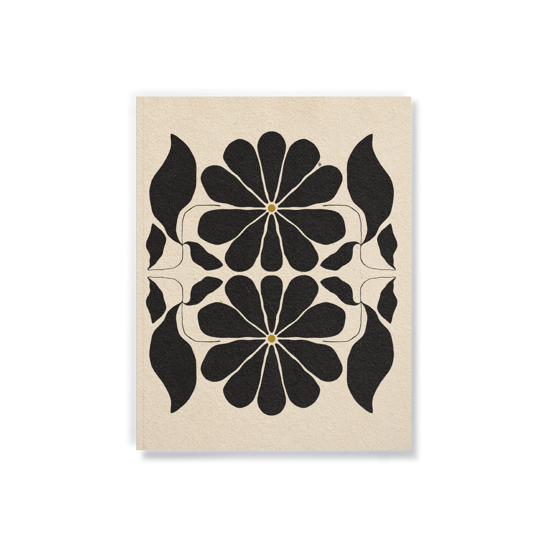 Floral Balance Medium Layflat Journal Notebook