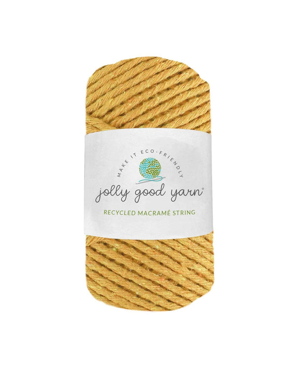 Bright Yellow 3mm Macrame String by Jolly Good Yarn (50m)