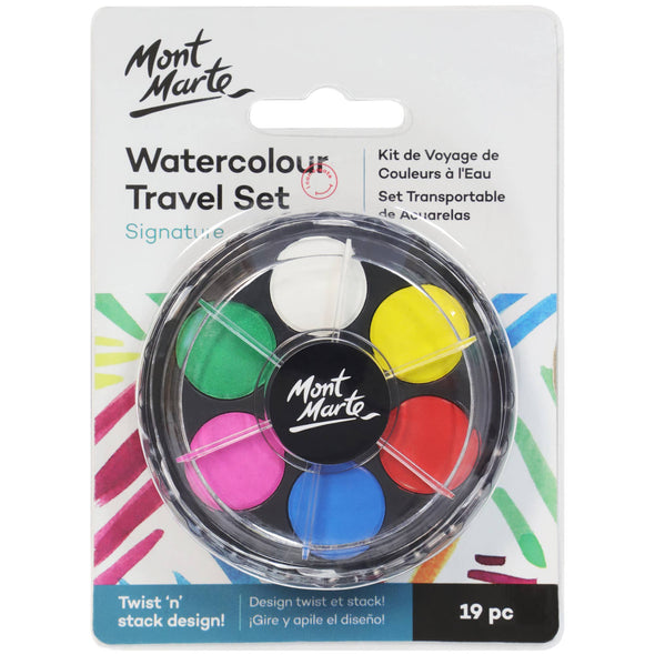 Watercolor Travel Set Signature 19pc