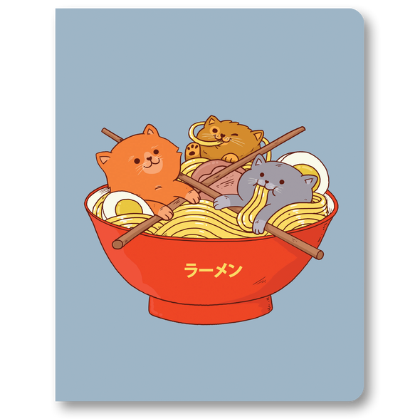 Ramen and Cats Medium Layflat Notebook