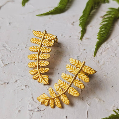 Dawnlight Fern Earrings