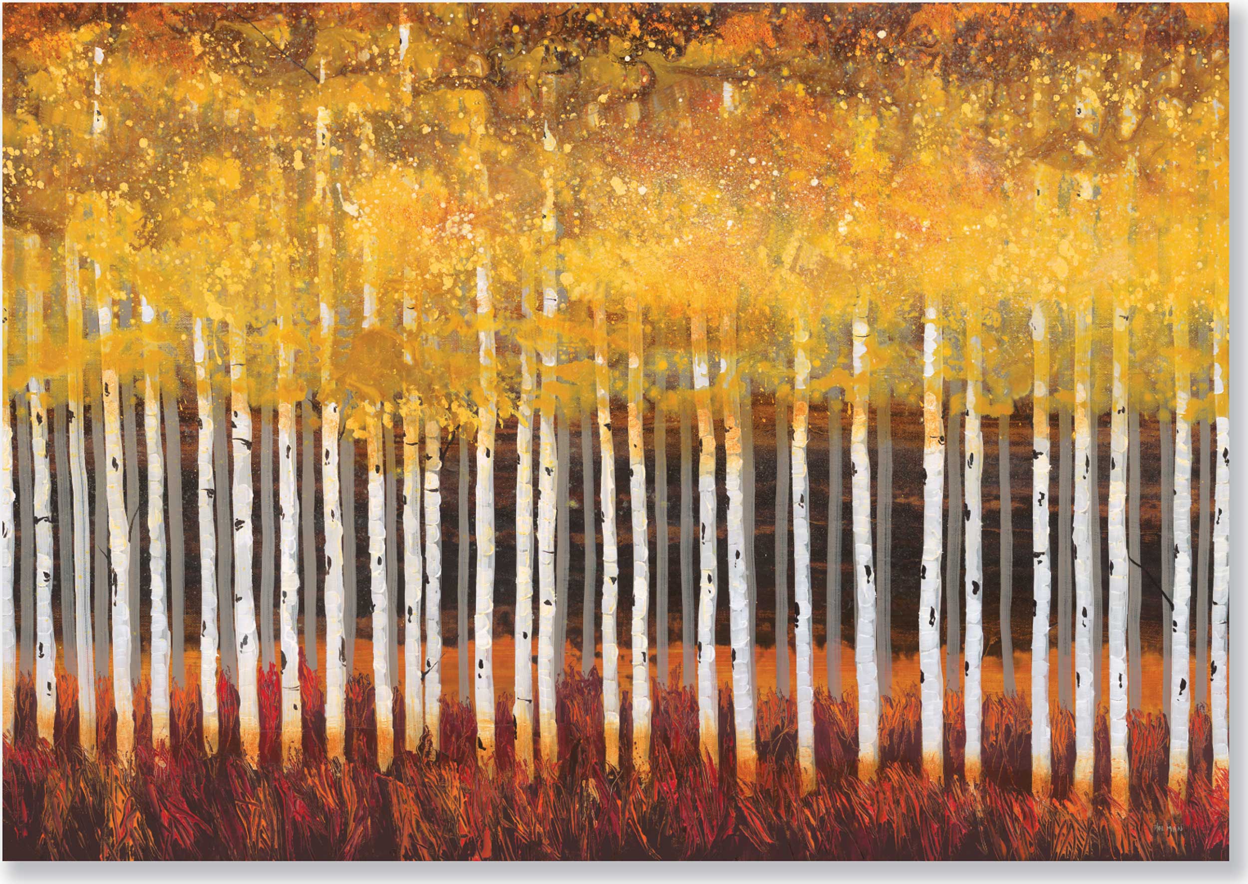 Golden Aspens Note Cards