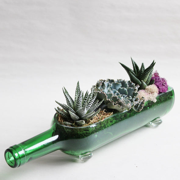 Wine Bottle Planter Kit (via Sendoso)-Garden Streets