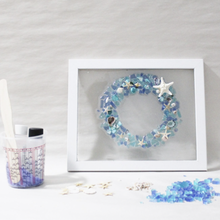 Framed Sea Glass Wreath Kit