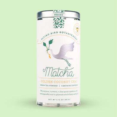 Golden Coconut Chai Matcha – Large Tin