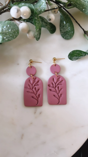 Handmade Polymer Clay Earrings | IRIS Earrings | Modern