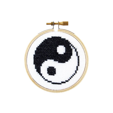 Yin-Yang DIY Mini Cross Stitch Kit