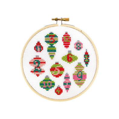 12 Days of Ornaments DIY Cross Stitch Kit