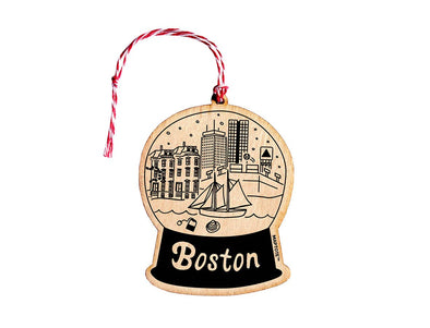 Boston Wood Ornament