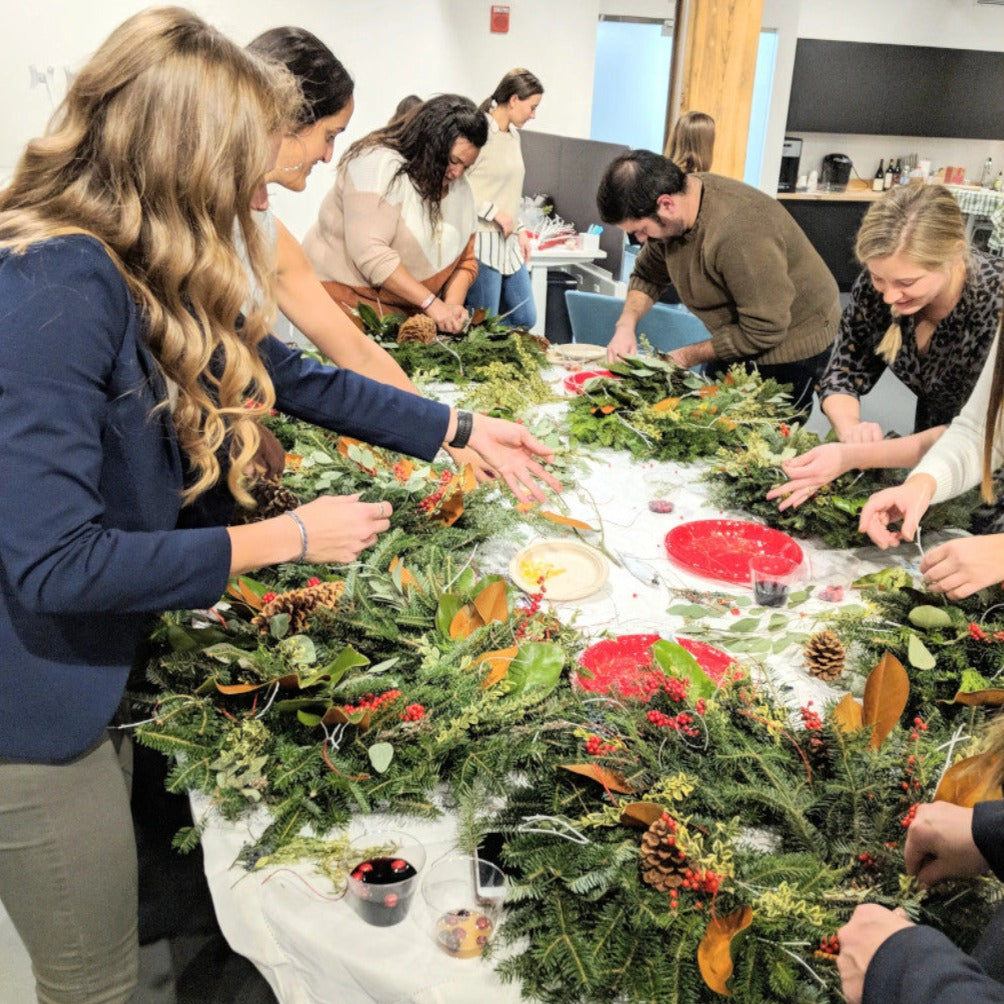 CanalSide Food + Drink Event: Evergreen Winter Wreath Making