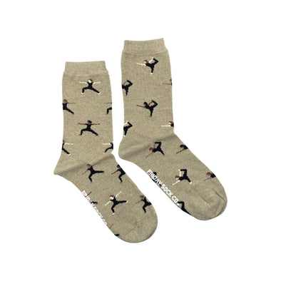 Women's Socks | Yoga | Mismatched Socks | Downward Dog