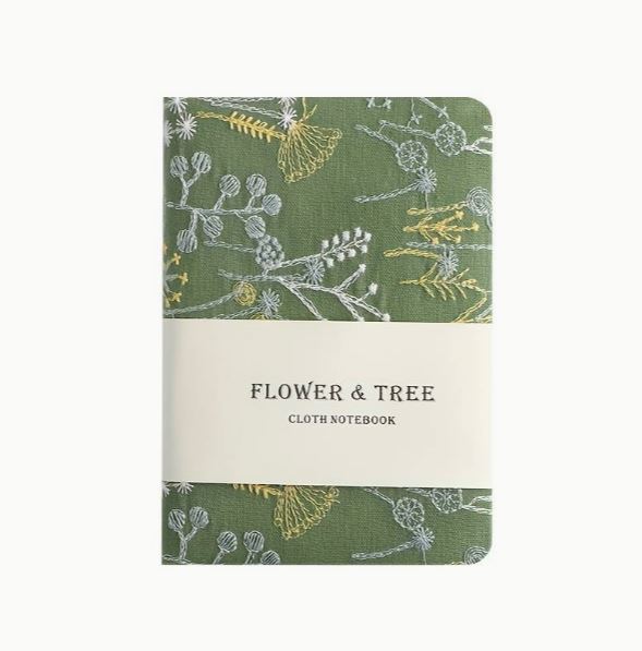 Flower & Tree Cloth Notebook