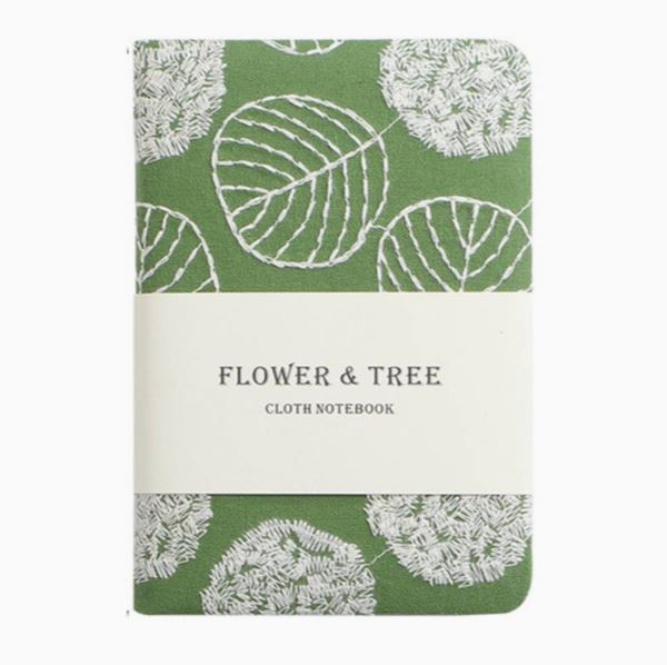 Flower & Tree Cloth Notebook